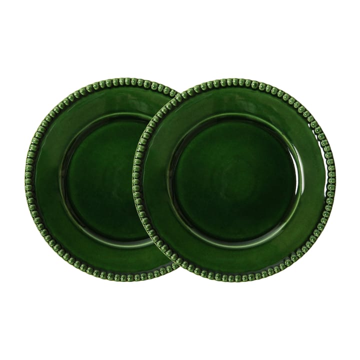 Daria dinner plae Ø28 cm 2-pack - Moss - PotteryJo