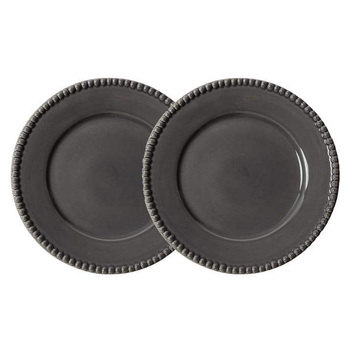 Daria dinner plate Ø28 cm 2-pack - clean grey - PotteryJo