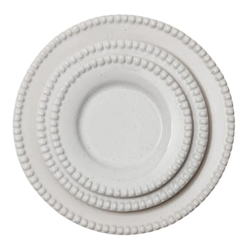 Daria dinner plate Ø28 cm 2-pack - Cotton white shiny - PotteryJo