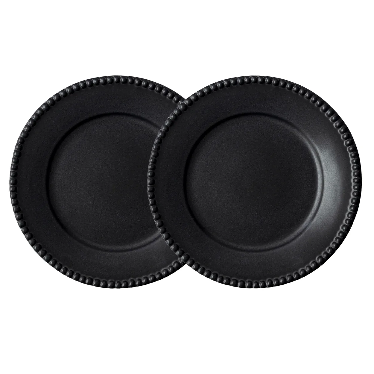 PotteryJo Daria dinner plate o28 cm 2-pack ink black