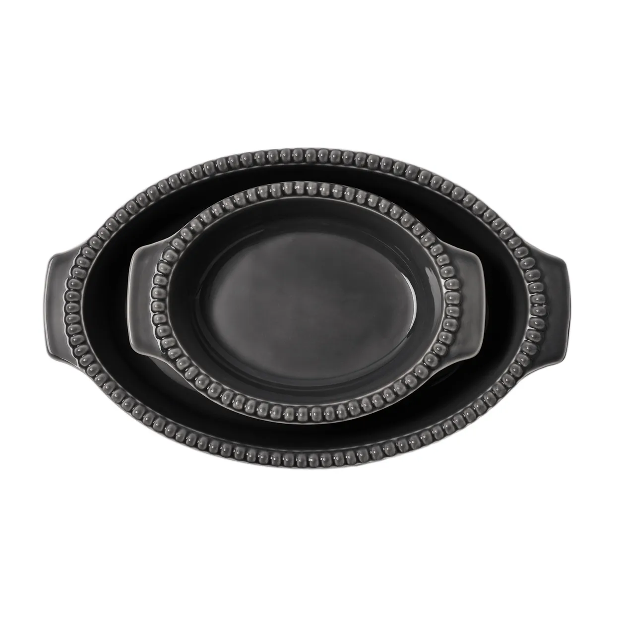 PotteryJo Daria oven form 26 cm clean grey | Scandinavian Design | Oven dishes | Grey