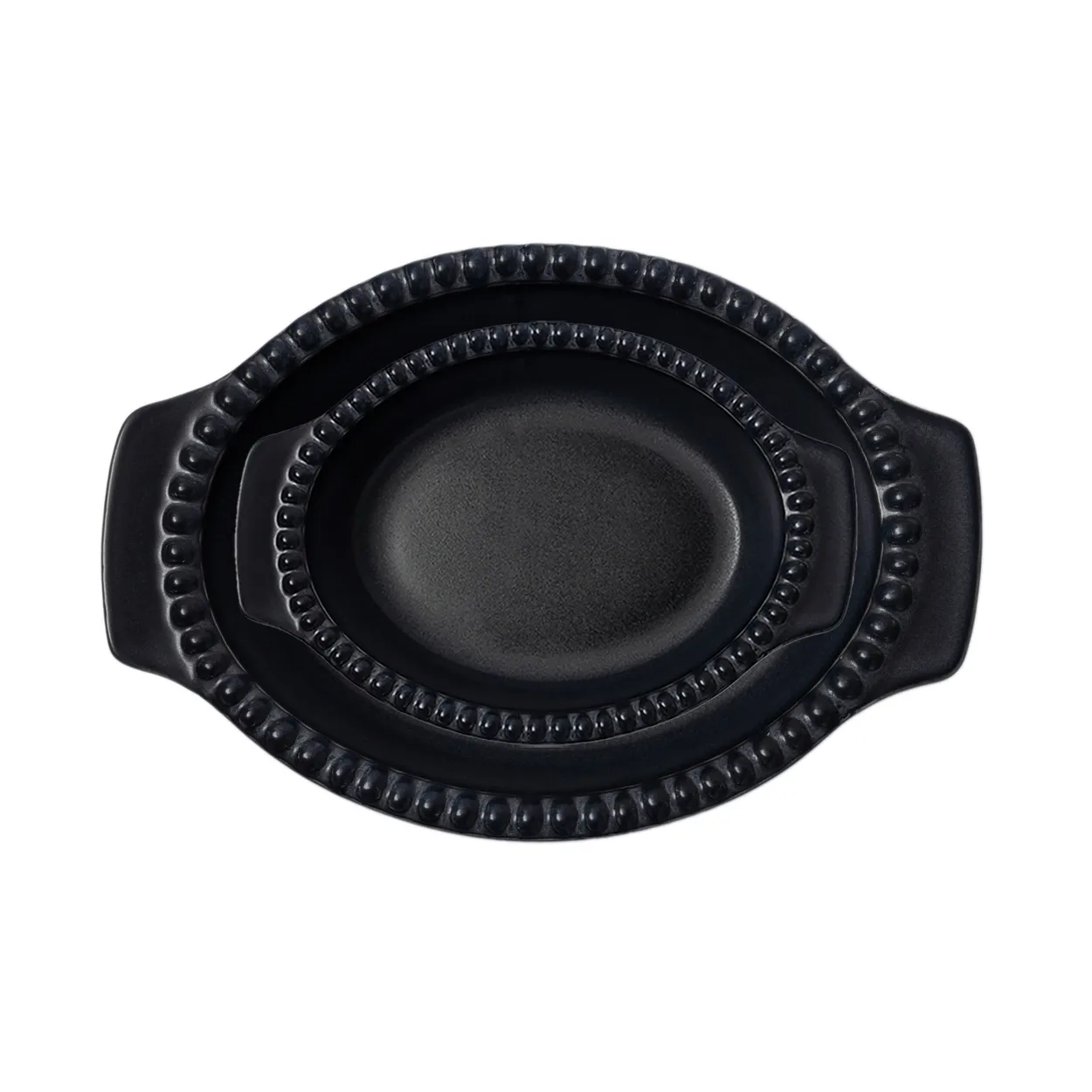 PotteryJo Daria oven form 26 cm ink black | Scandinavian Design | Oven dishes | Black