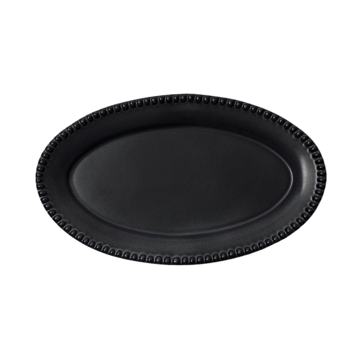 PotteryJo Daria serving plate 35 cm stengods Ink black