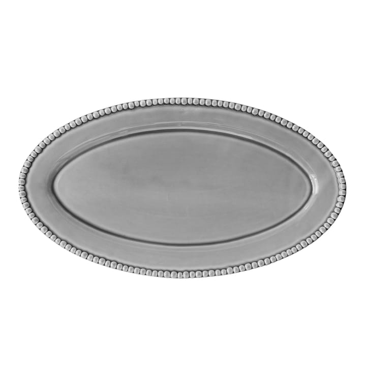 Daria serving plate 50cm x 27cm - soft grey - PotteryJo