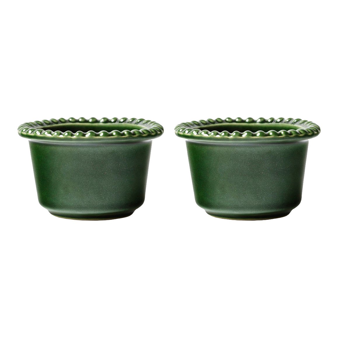 PotteryJo Daria small bowl o12 cm 2-pack Moss | Scandinavian Design | Serving bowls | Green