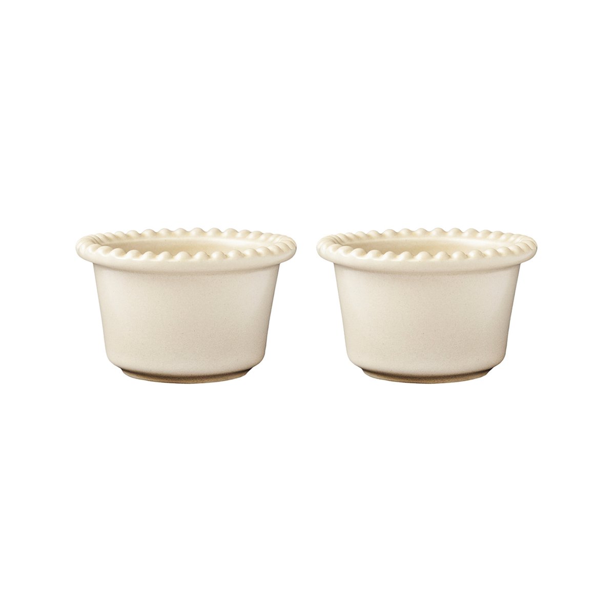 PotteryJo Daria small bowl o12 cm 2-pack Sand | Scandinavian Design | Serving bowls | Beige