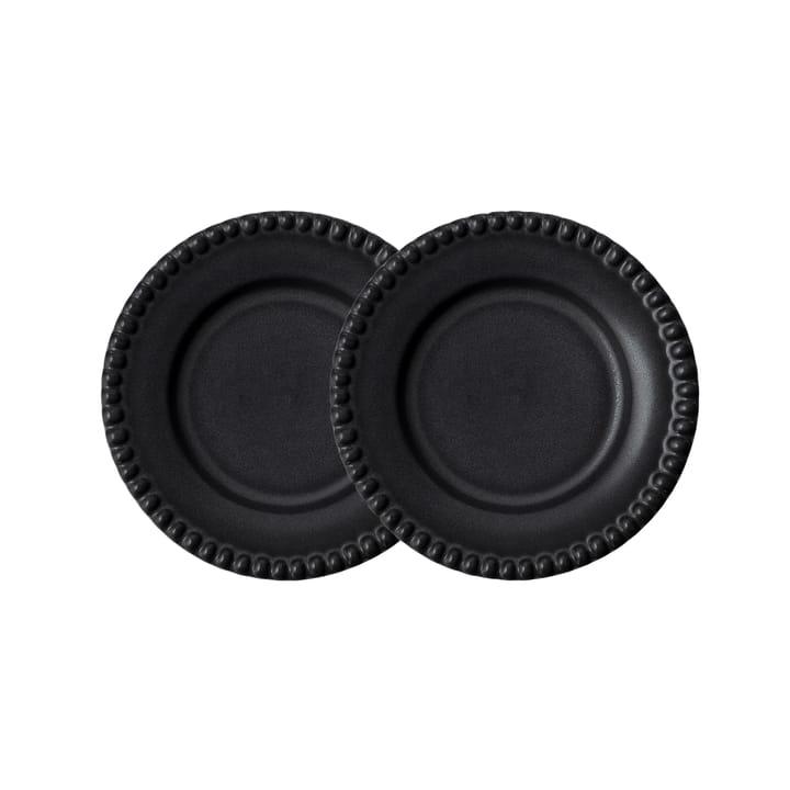 Daria small plate Ø18 cm 2-pack - ink black - PotteryJo