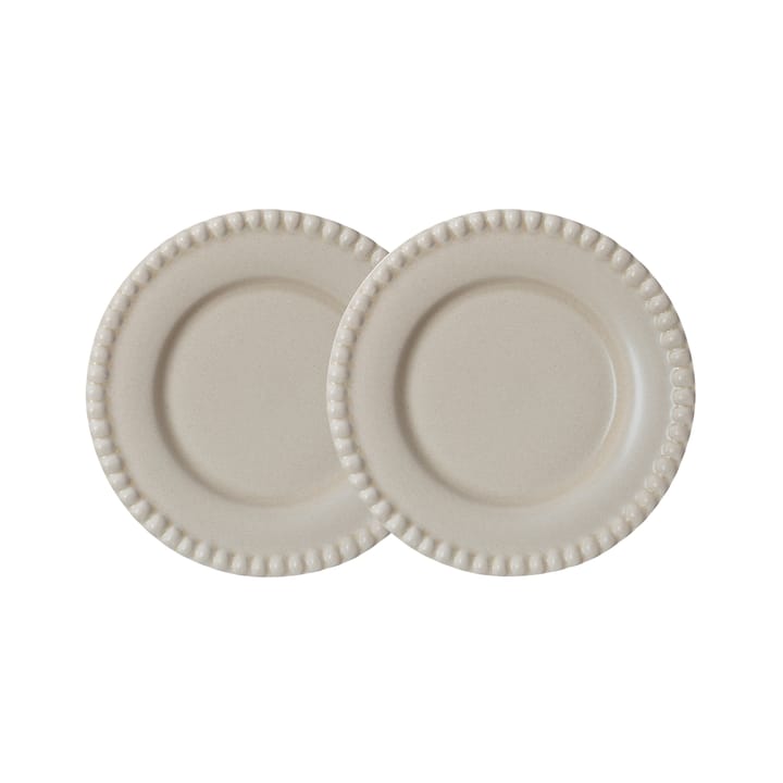 Daria small plate Ø18 cm 2-pack - Sand - PotteryJo