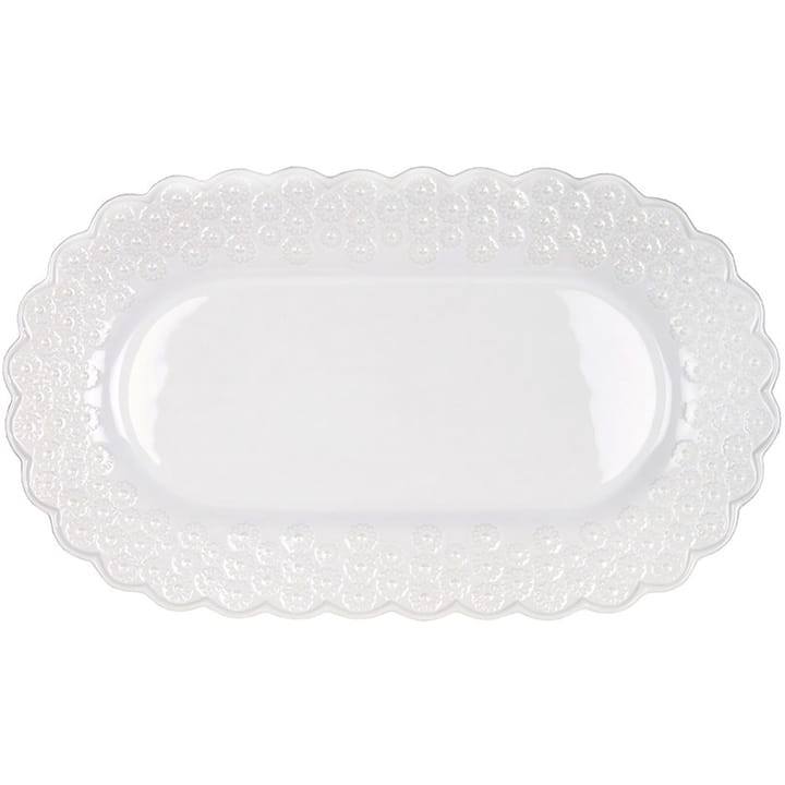 Ditsy oval serving dish - White - PotteryJo