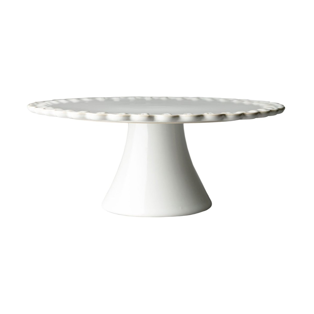 PotteryJo Tulipa cake plate o30 cm White | Scandinavian Design | Cake stands | White