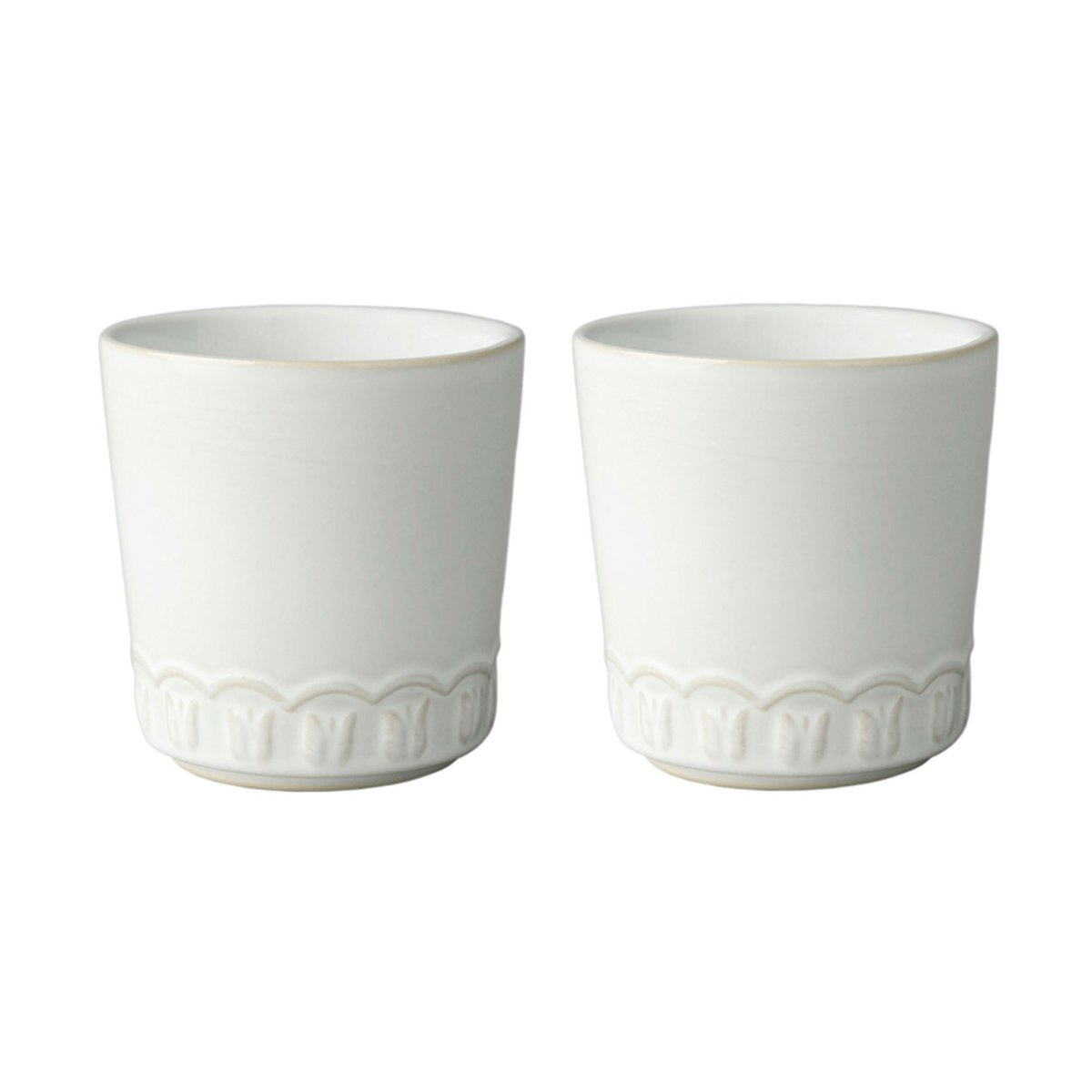 PotteryJo Tulipa cup 20 cl 2-pack White