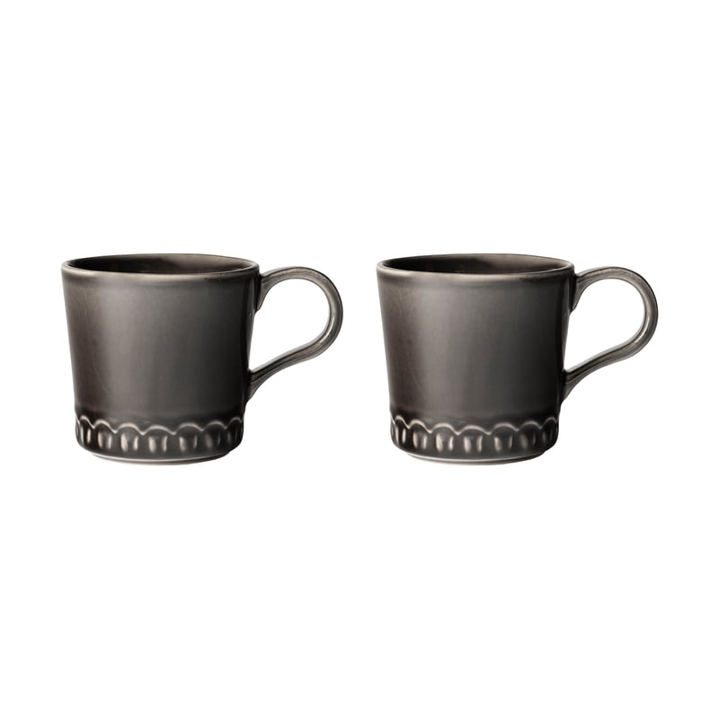PotteryJo Tulipa cup 40 cl 2-pack Almost black