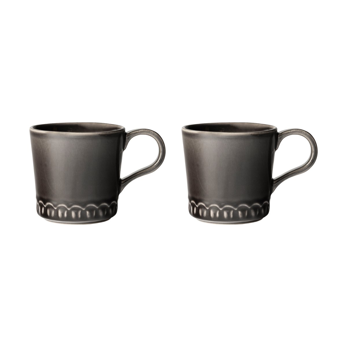 PotteryJo Tulipa cup 40 cl 2-pack Almost black