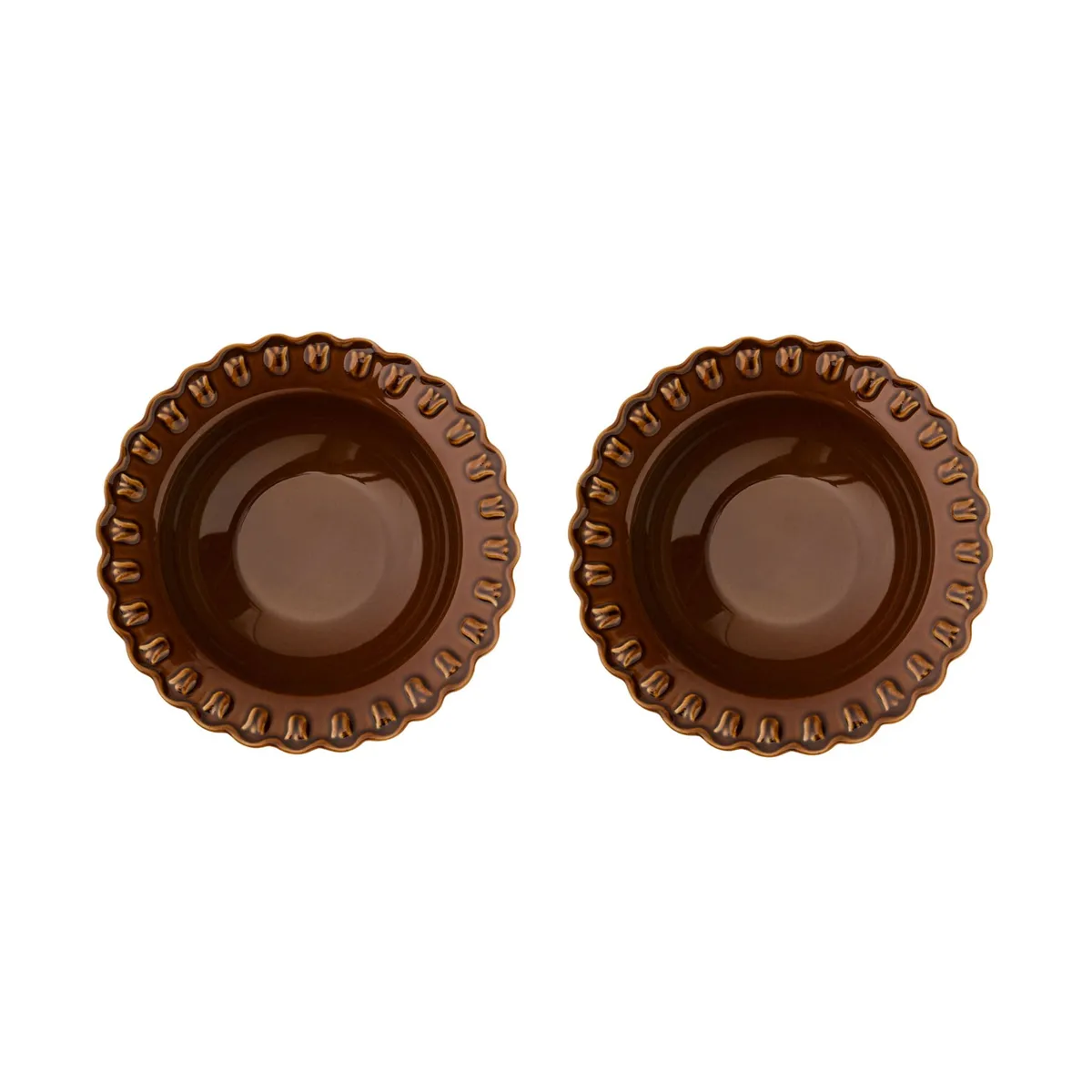 PotteryJo Tulipa deep plate Ø23 cm 2-pack Umbra