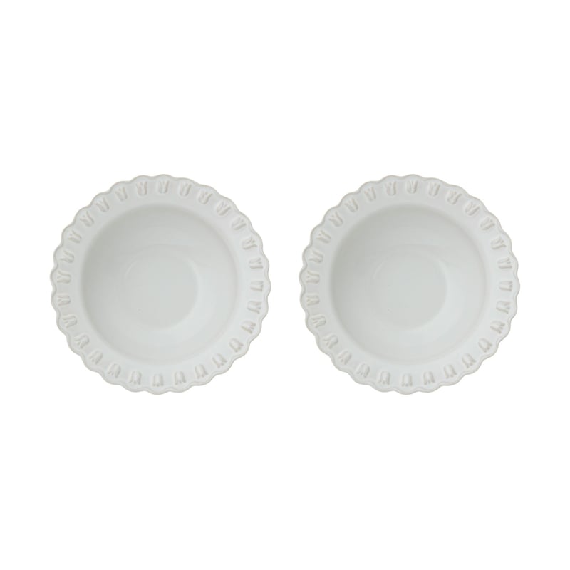 PotteryJo Tulipa deep plate Ø23 cm 2-pack White
