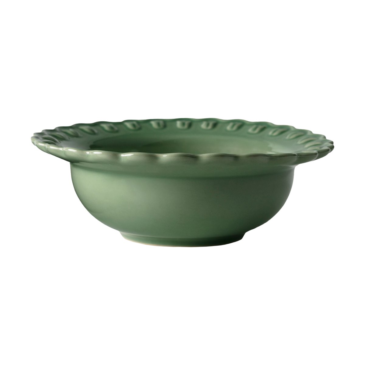 PotteryJo Tulipa deep plate small o17 cm 2-pack Verona green
