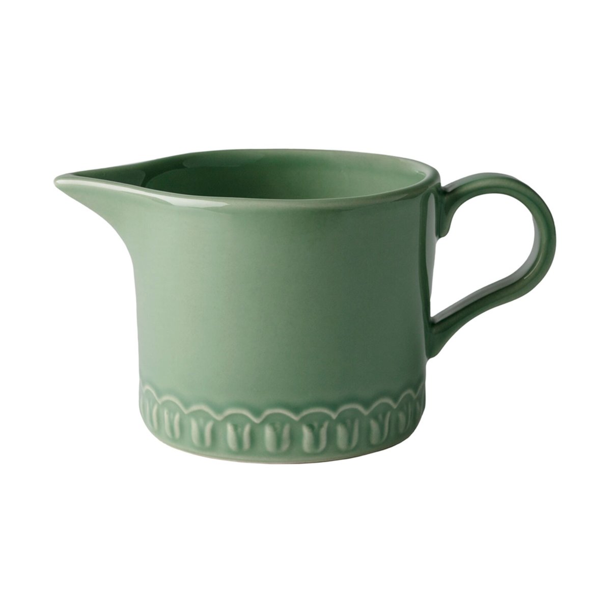 PotteryJo Tulipa milk pitcher 60 cl Verona green | Scandinavian Design | Water jugs and carafes | Green