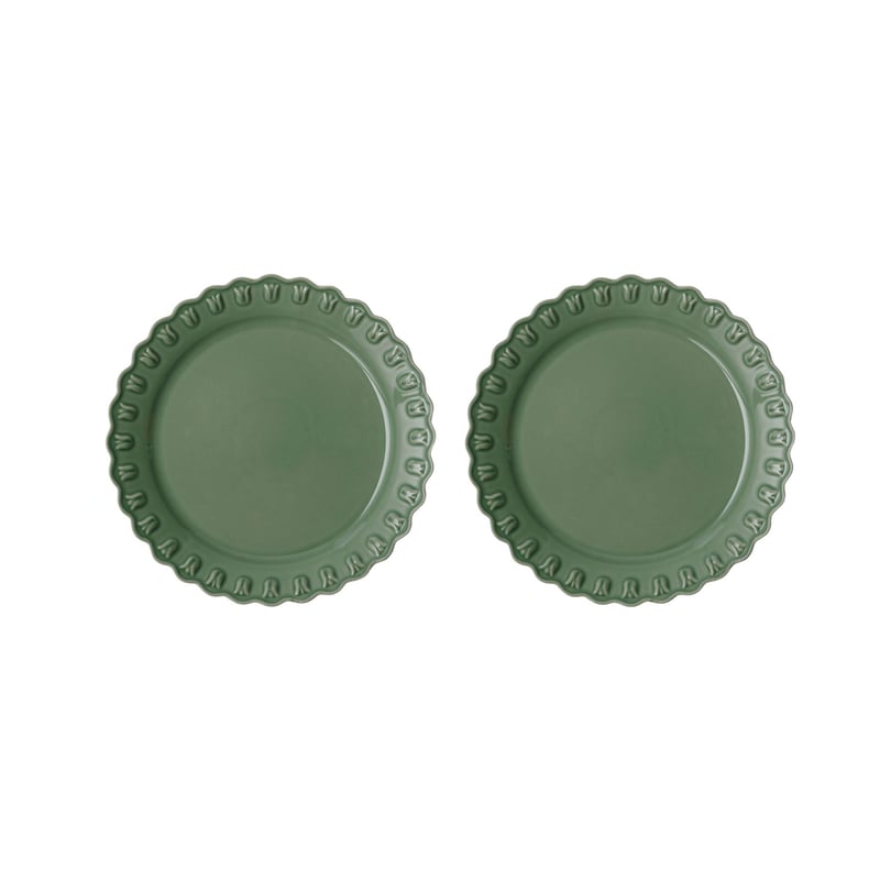 PotteryJo Tulipa plate Ø26 cm 2-pack Verona green
