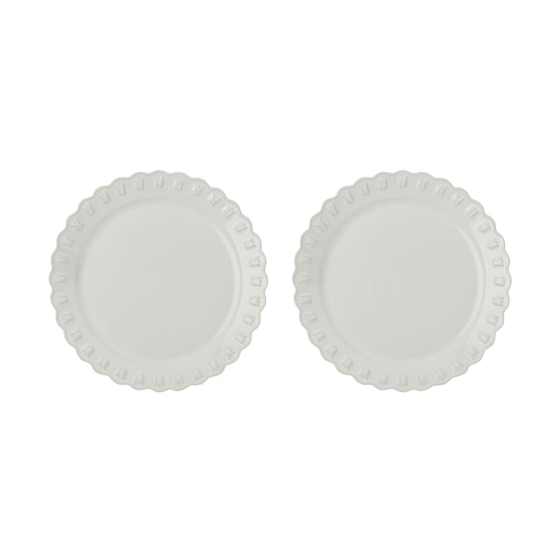 PotteryJo Tulipa plate Ø26 cm 2-pack White