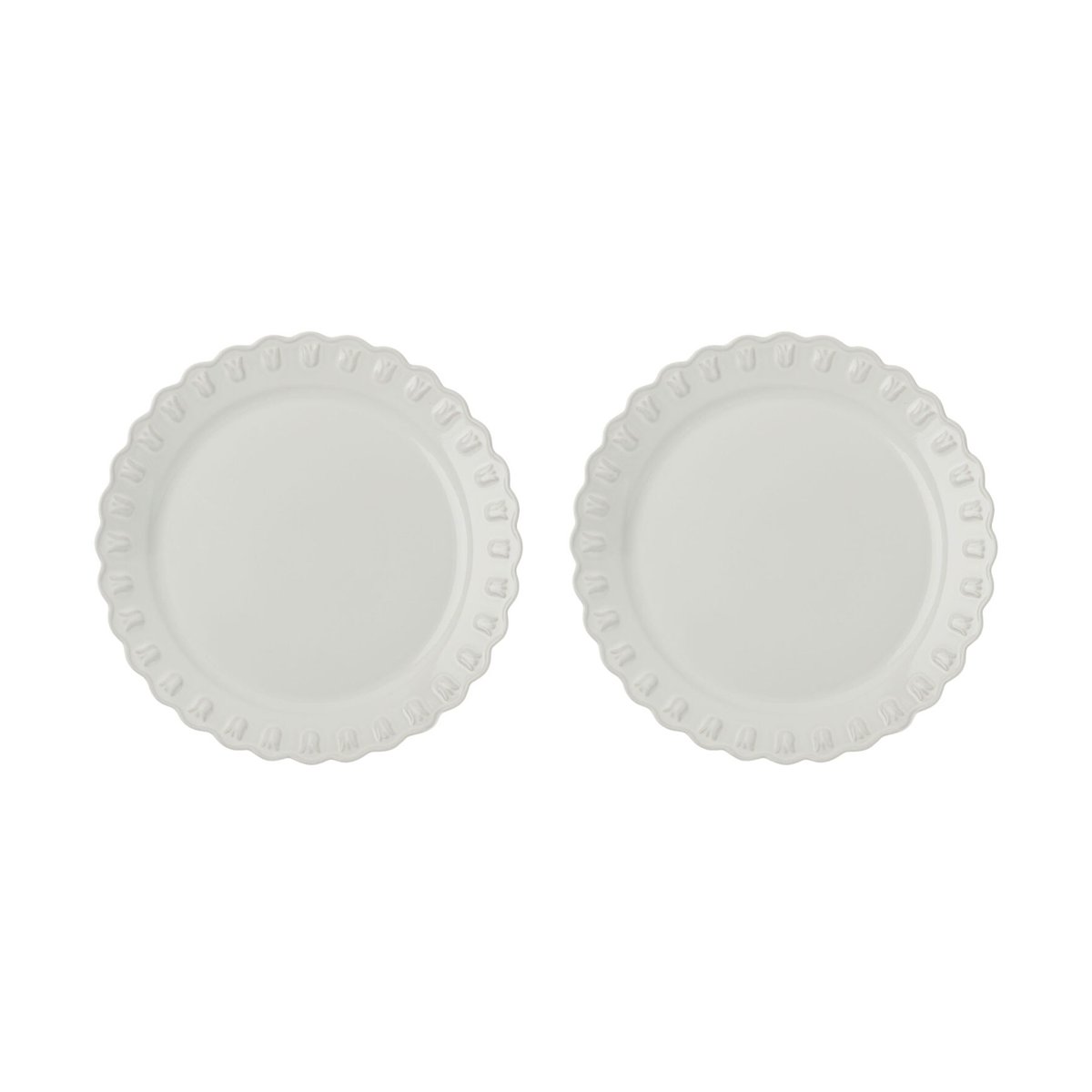 PotteryJo Tulipa plate Ø26 cm 2-pack White