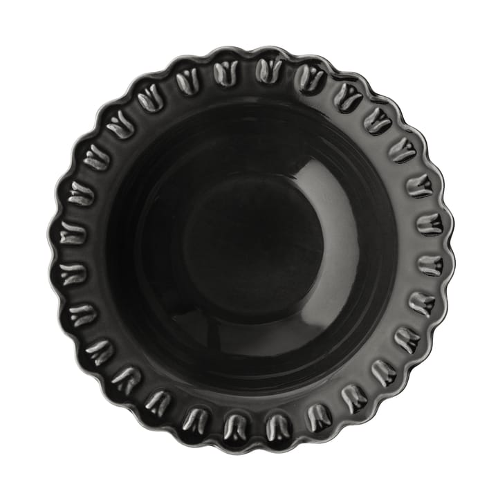 Tulipa serving bowl large Ø30 cm - Almost black - PotteryJo