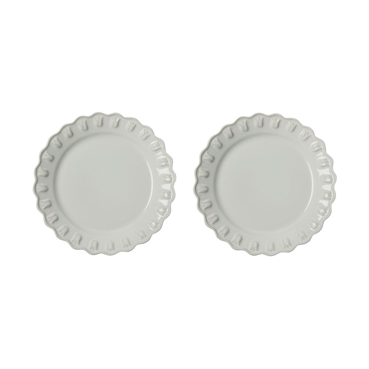 PotteryJo Tulipa small plate Ø20 cm 2-pack White