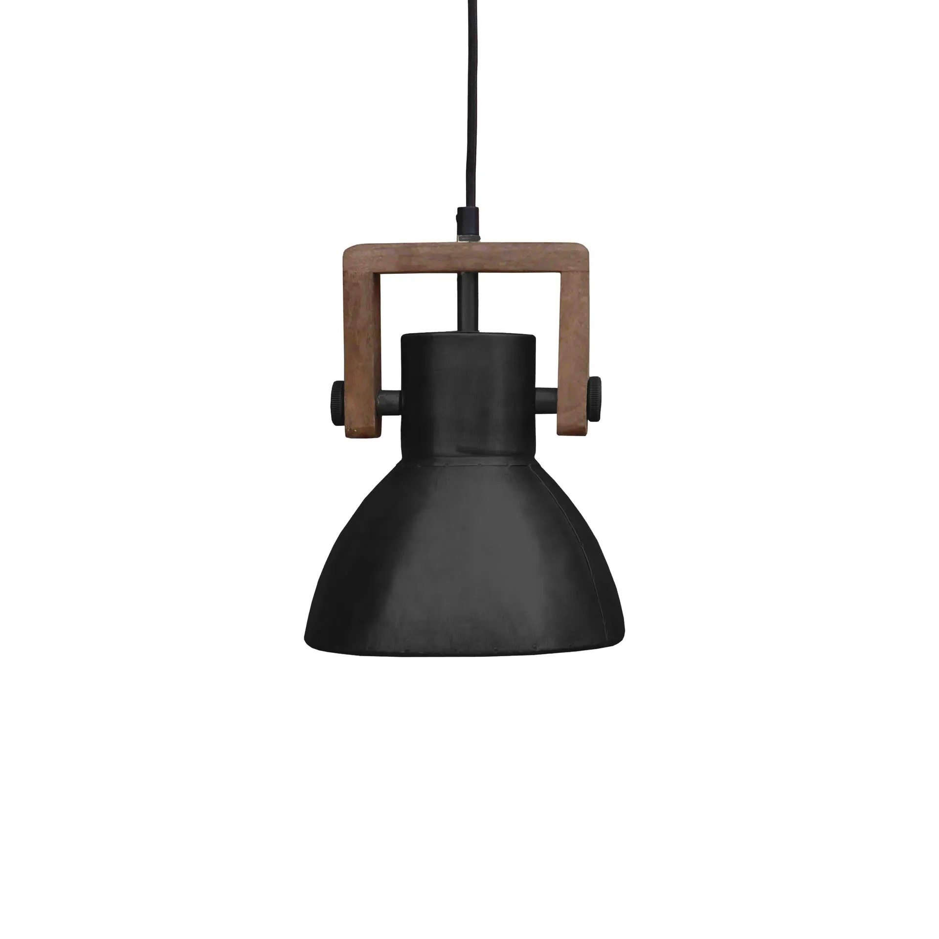 Ashby single ceiling lamp Ø19 cm, black zink PR Home
