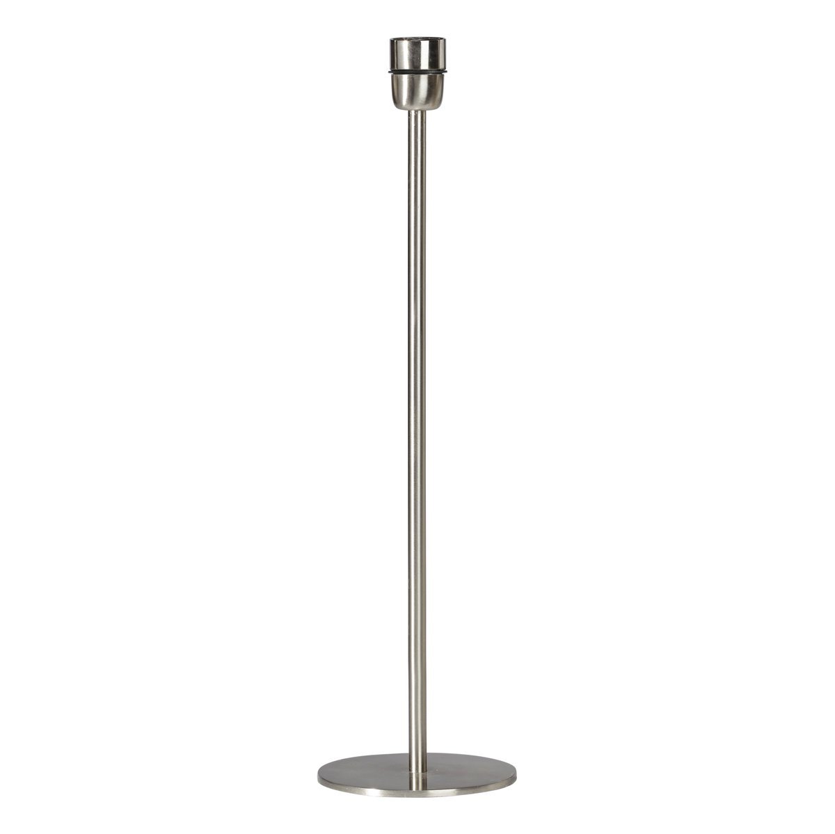 PR Home Base lamp base 45 cm mattchrome | Scandinavian Design | Lamp bases | Silver-coloured
