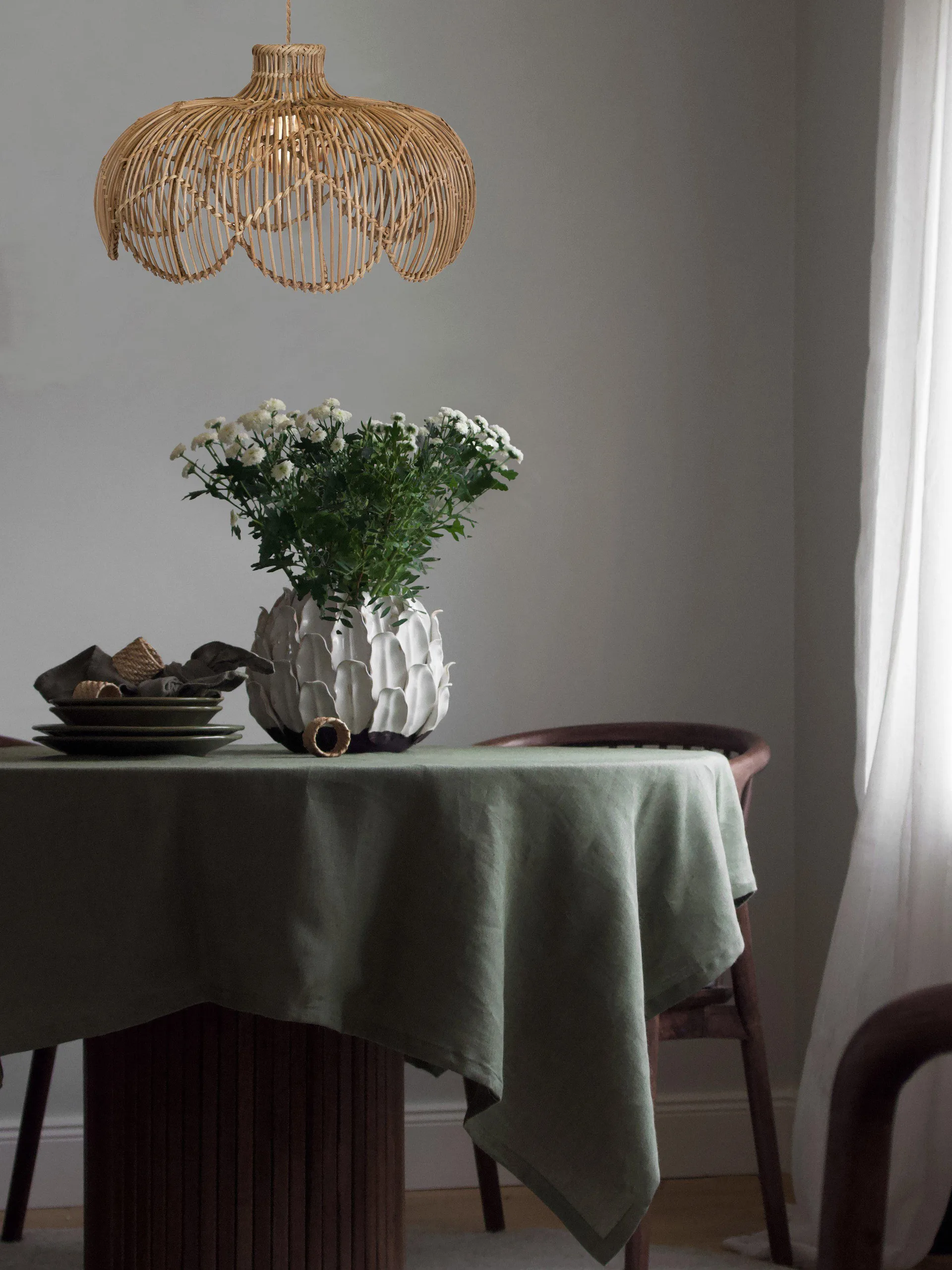 Belle pendant lamp, Natural, Ø43x24 cm PR Home