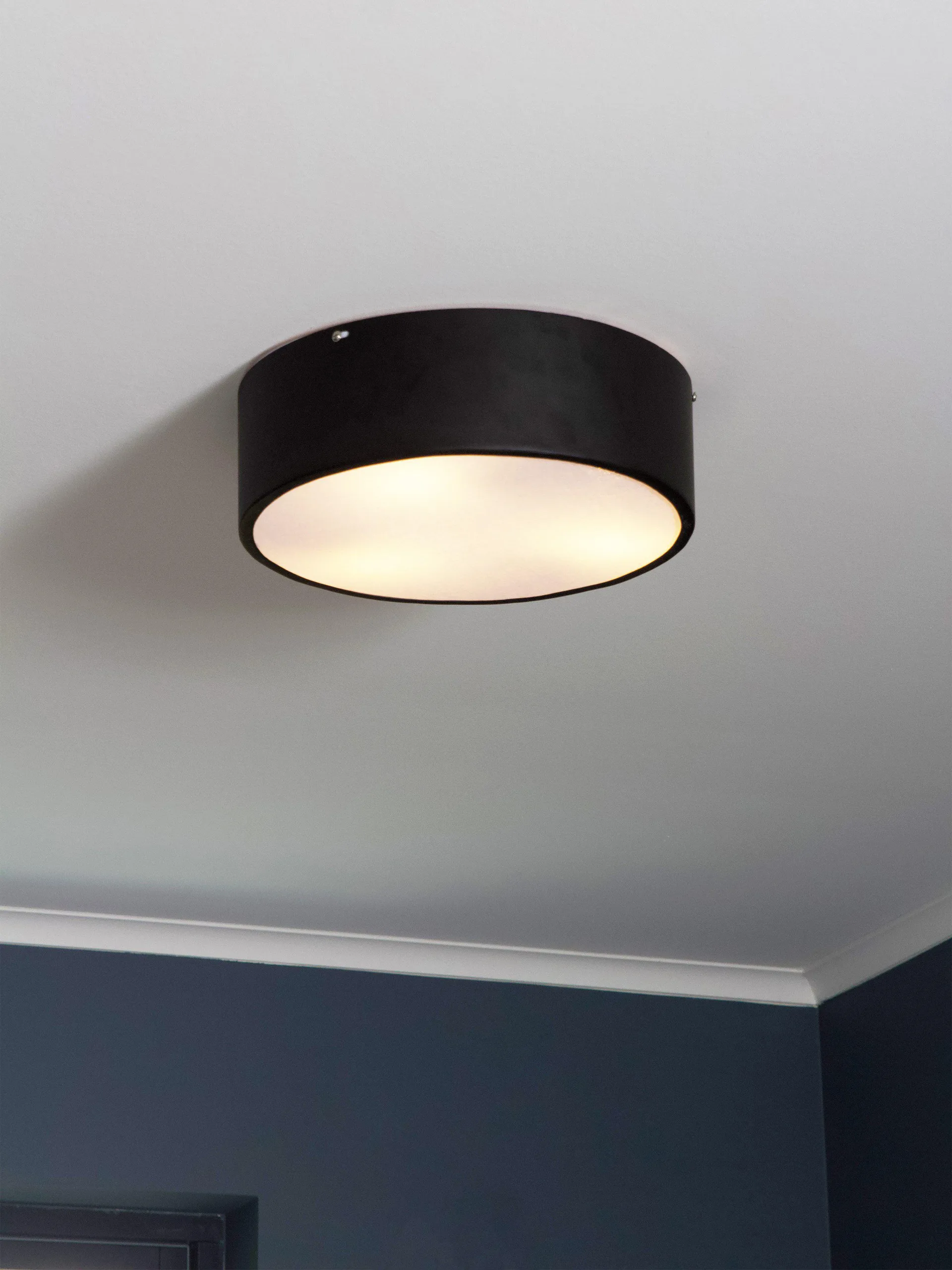 Colmar ceiling light, Black, Ø41x13 cm PR Home