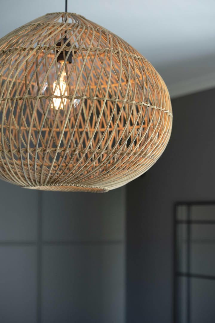 Karen ceiling lamp rattan - Ø70 cm - PR Home