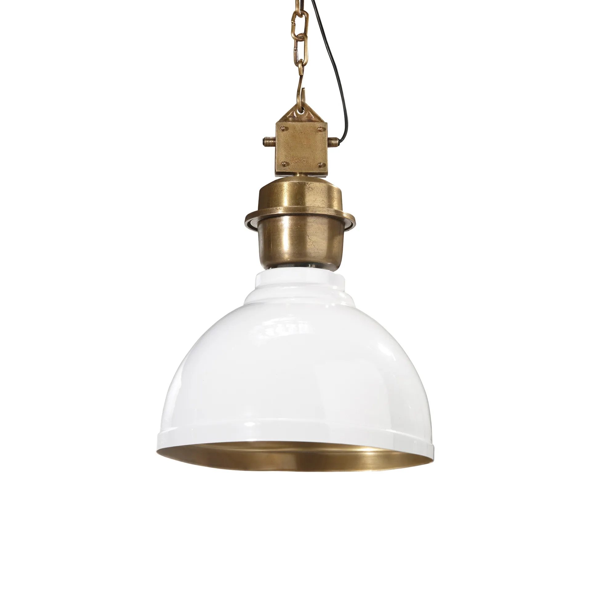 Manchester ceiling lamp Ø35 cm, white-brass PR Home