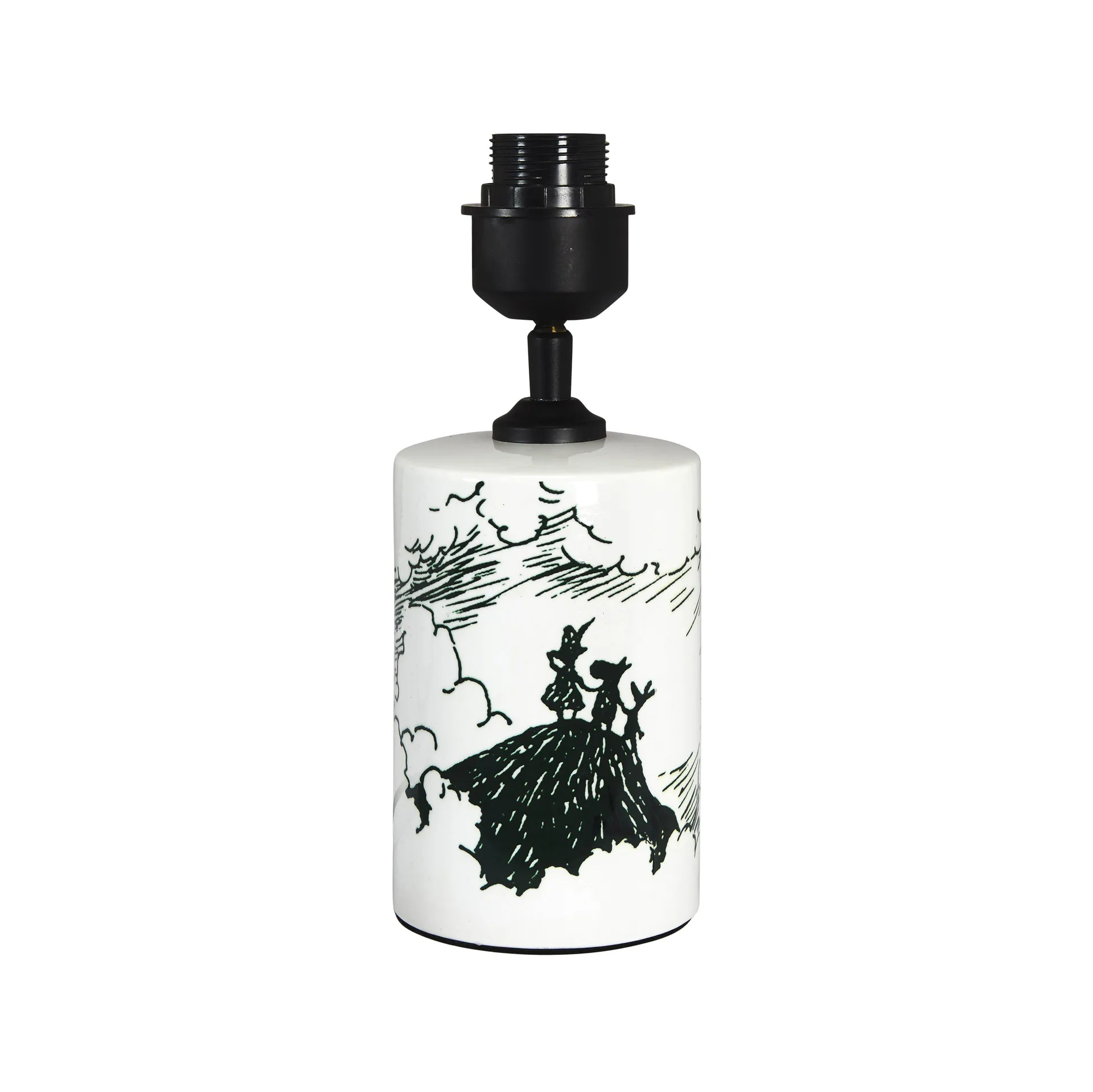 Moomin The Storm lamp base 27 cm, black PR Home