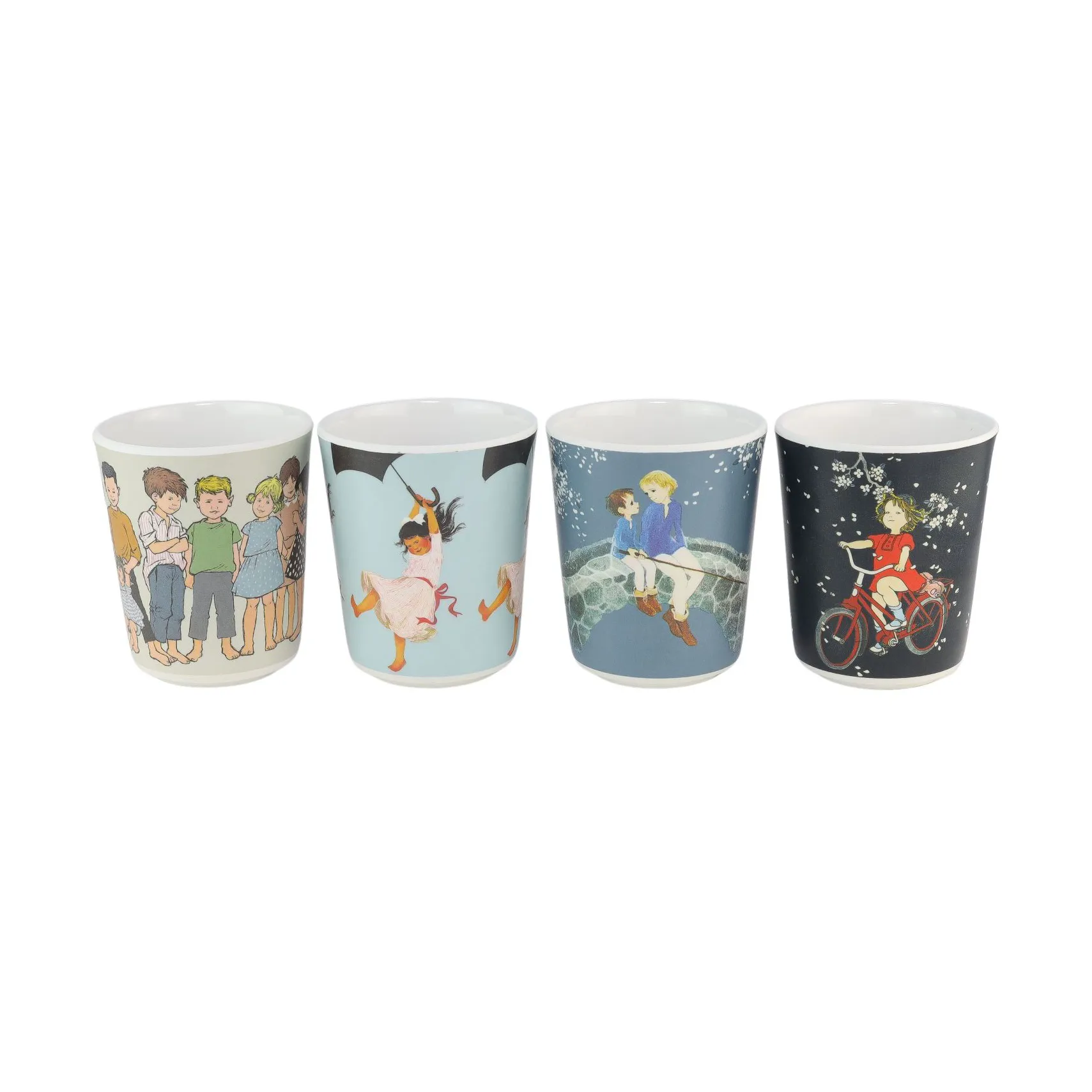 Astrid Lindgren collector's cups 15 cl 4-pack, Multi Rätt Start