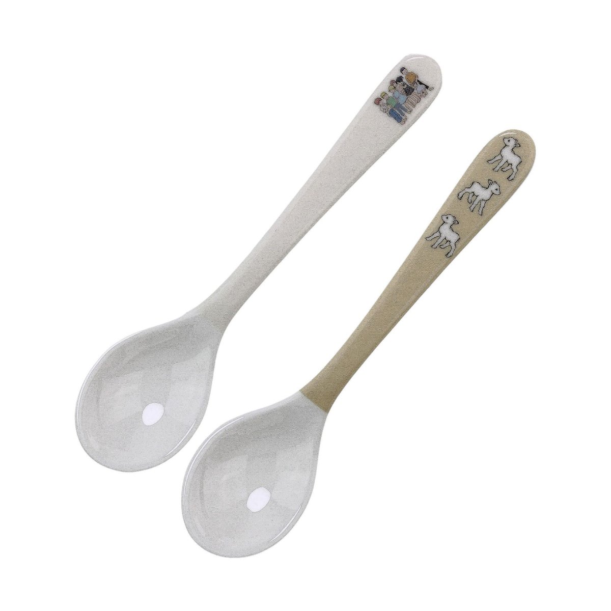 Rätt Start Barnen i Bullerbyn spoon 2-pack Beige-white