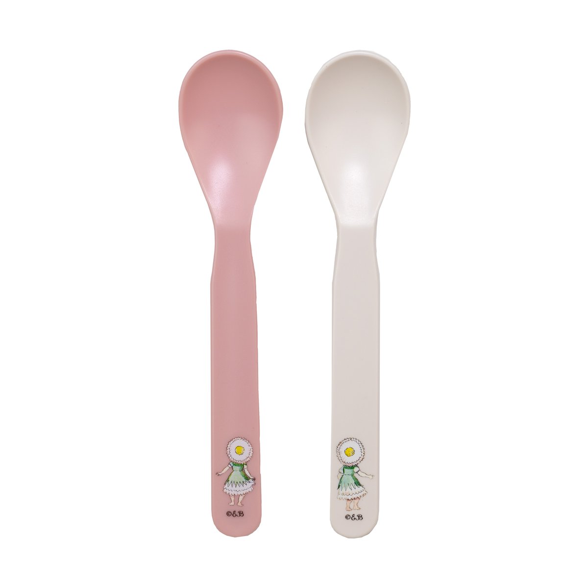 Rätt Start Elsa Beskow Blomsterfesten spoon 2-pack Pink-white