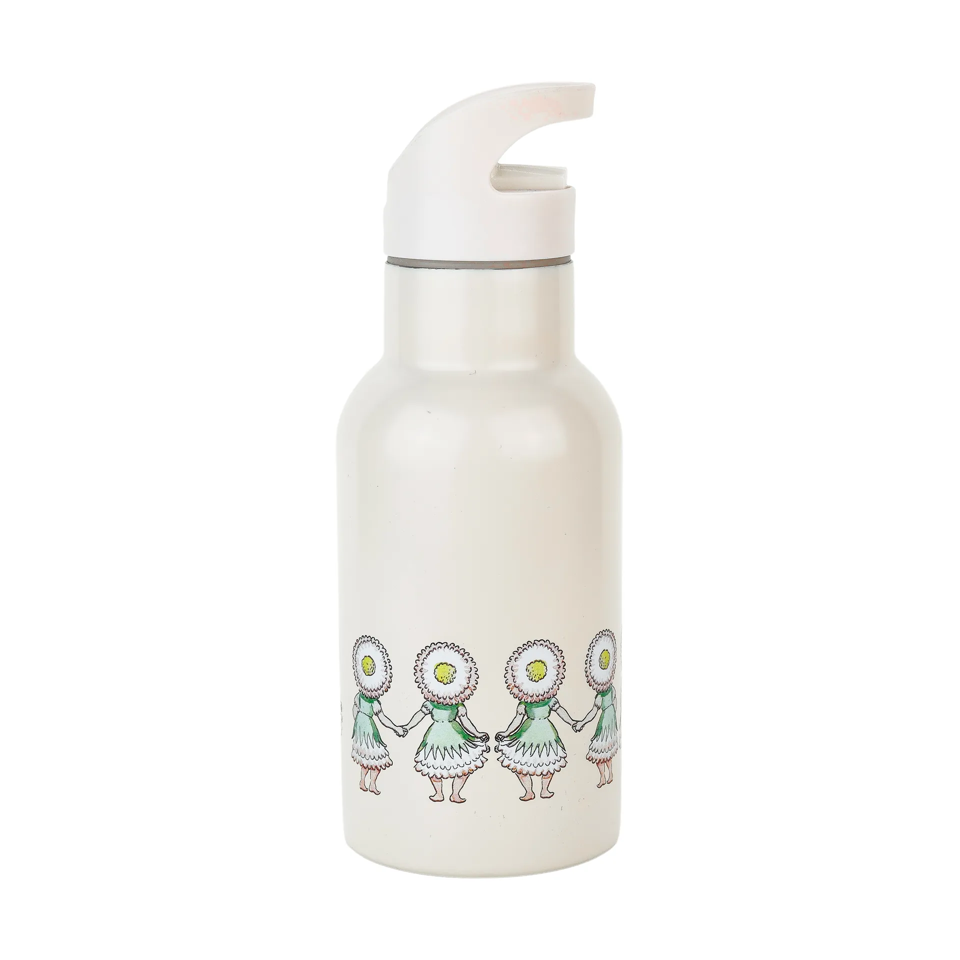 Elsa Beskow Blomsterfesten water bottle 34 cl, White Rätt Start