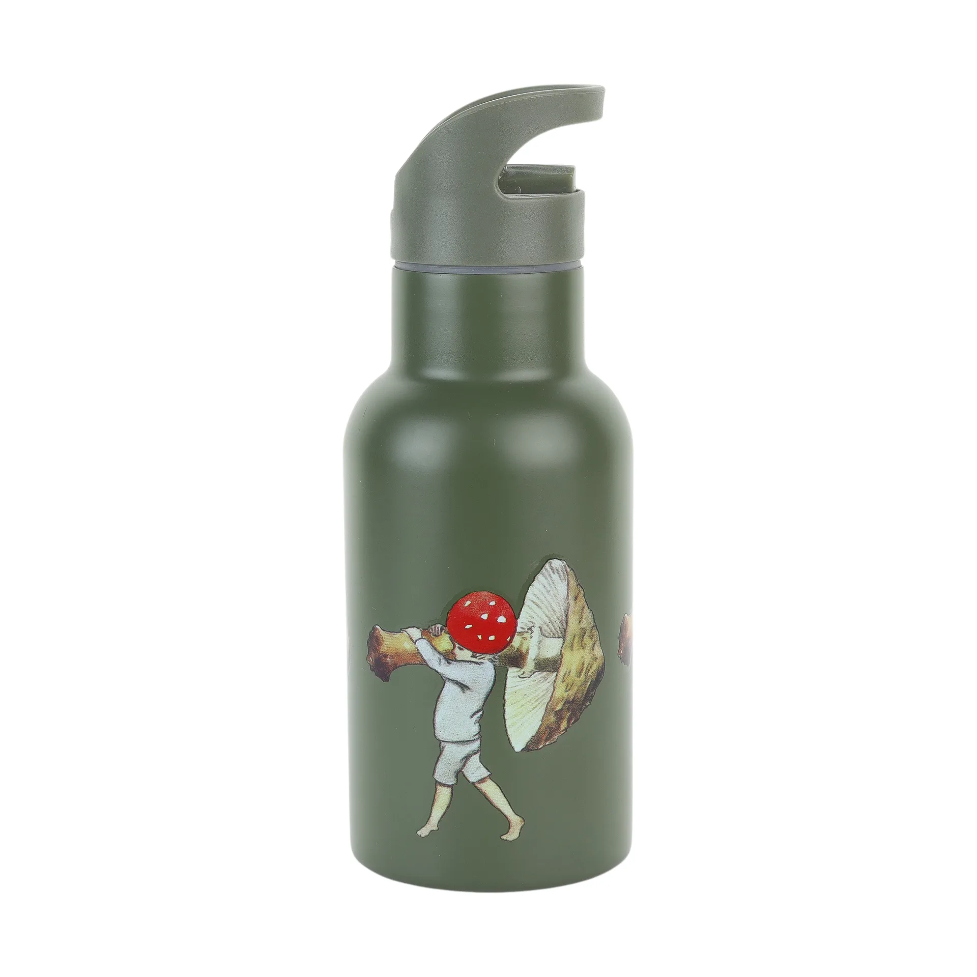 Elsa Beskow Tomtebobarnen water bottle 34 cl, Green Rätt Start