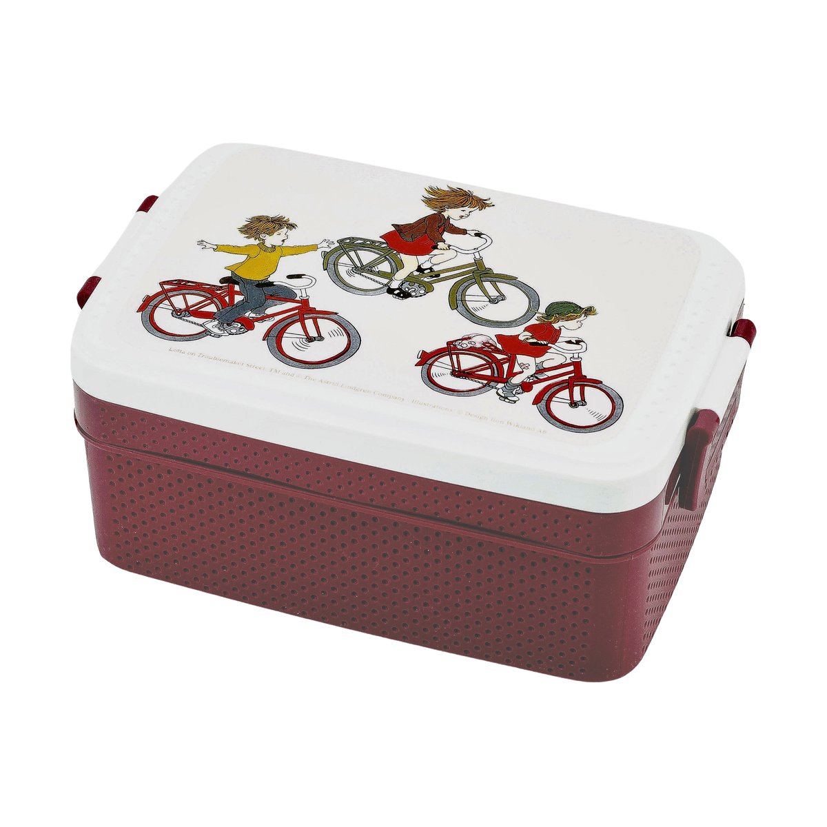 Rätt Start Lotta på Bråkmakargatan lunch box 8x18.5 cm Brown-white
