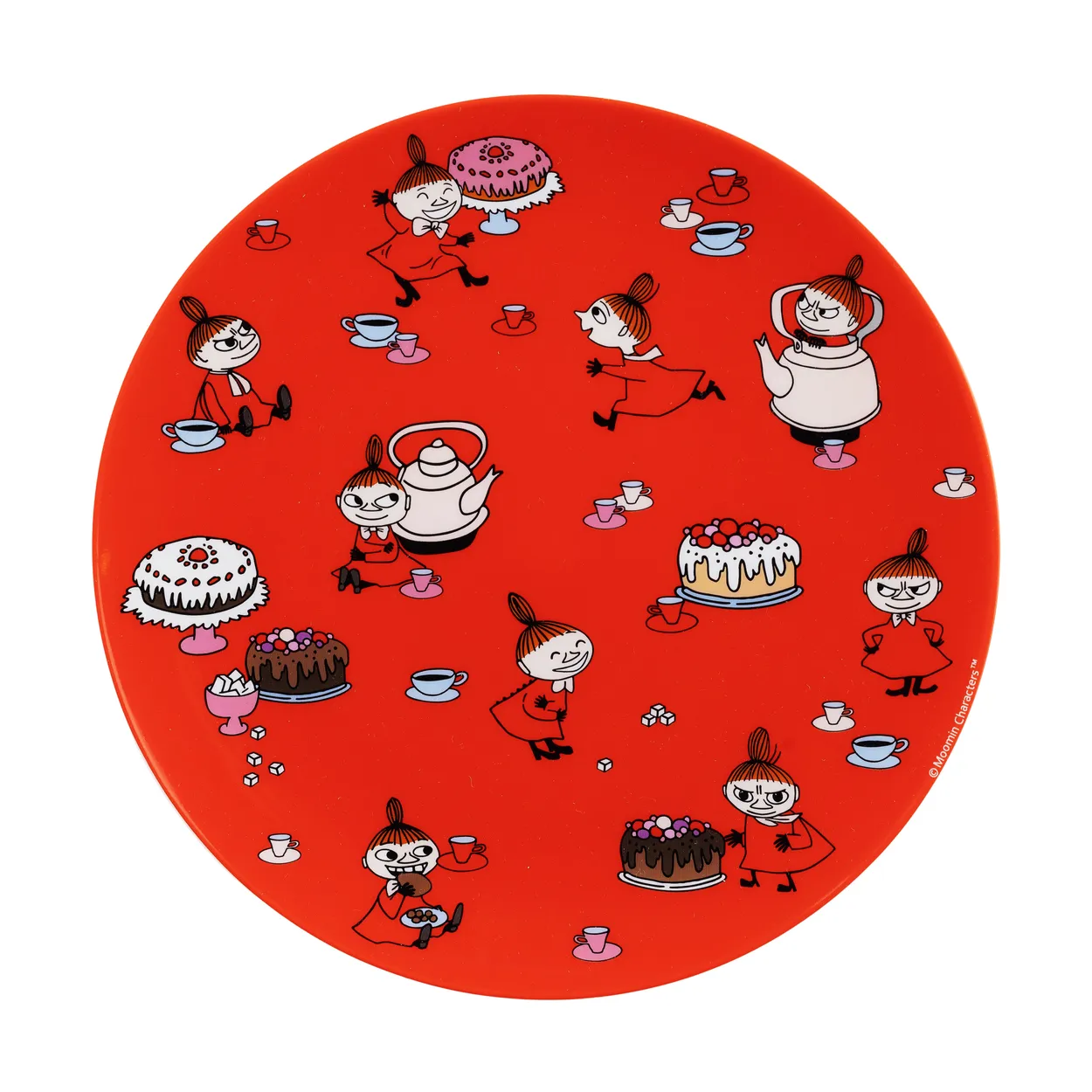 Rätt Start Moomin Little My flat plate o19.8 cm Red