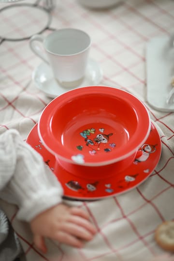 Moomin Little My suction plate Ø15.5 cm - Red - Rätt Start