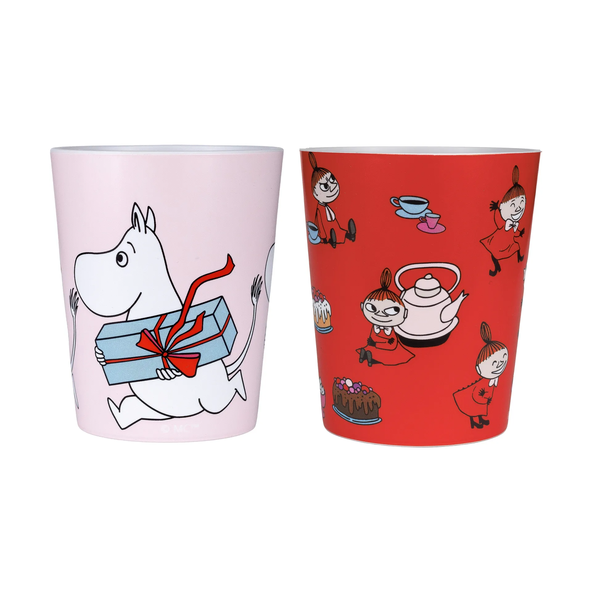 Moomin Little My tumbler mugs 20 cl 2-pack, Red-pink Rätt Start