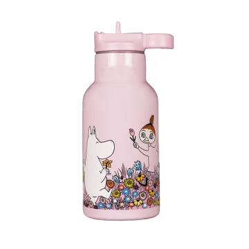 Moomin Meadow water bottle 34 cl - Pink - Rätt Start