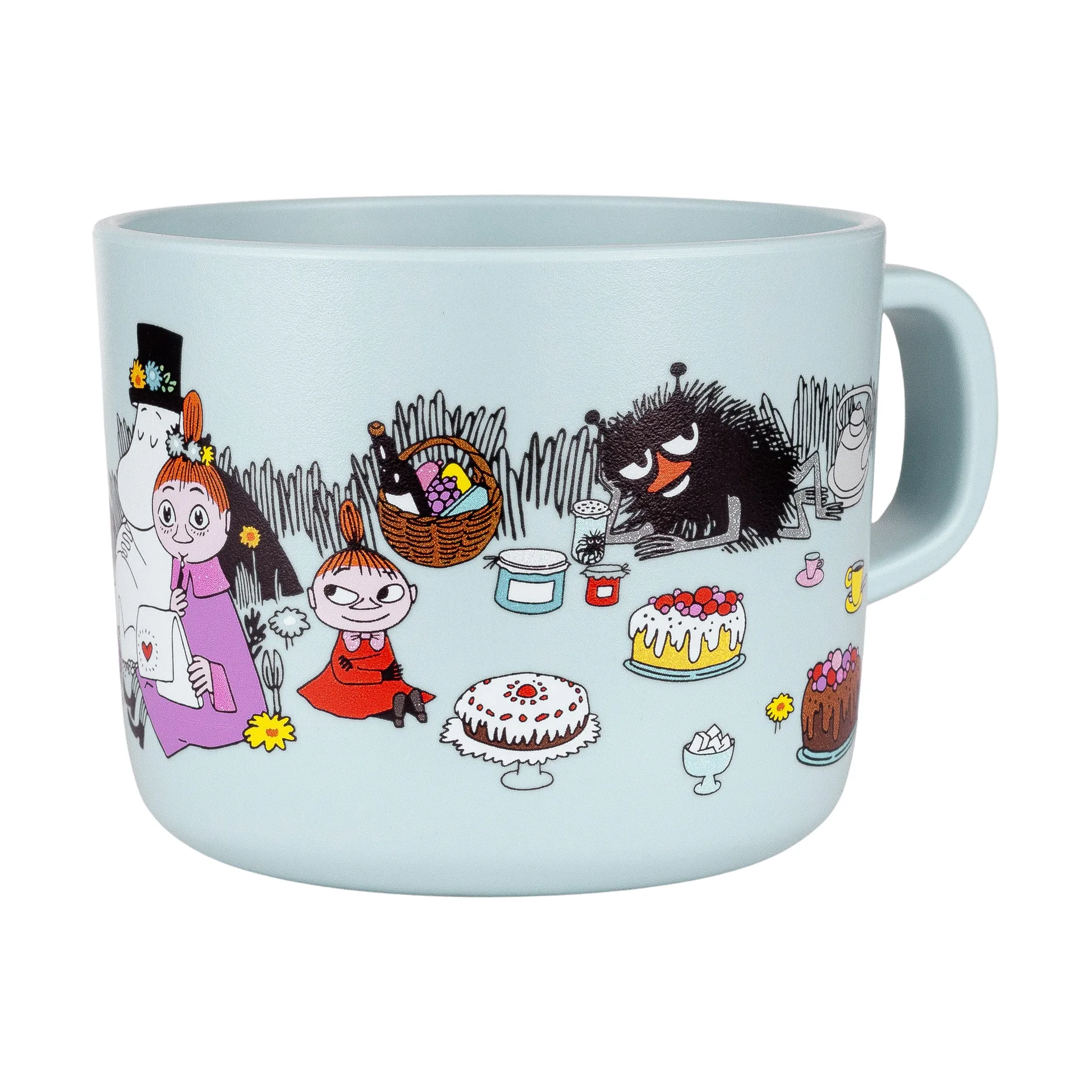 Moomin Picnic mug 25 cl, Light blue Rätt Start