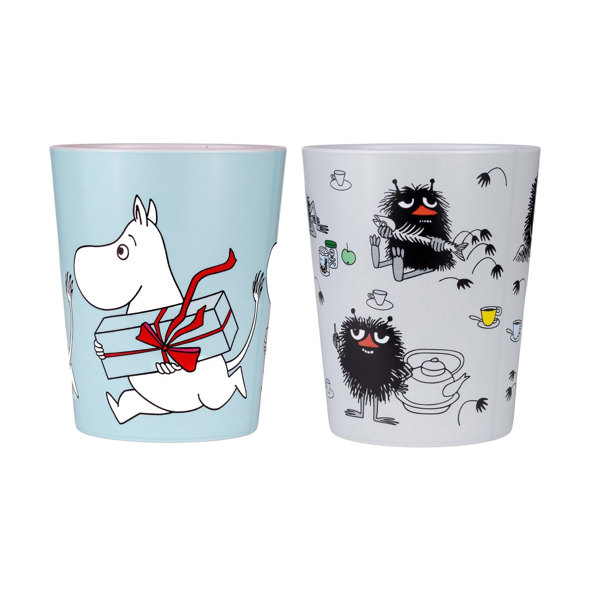Rätt Start Moomin Picnic tumblermugs 20 cl 2-pack Blue-grey