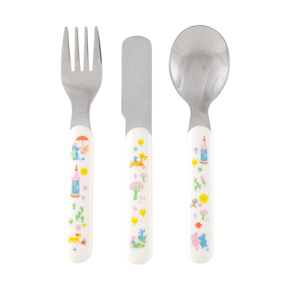 Rätt Start Mumin 80 cutlery set 3 pieces White