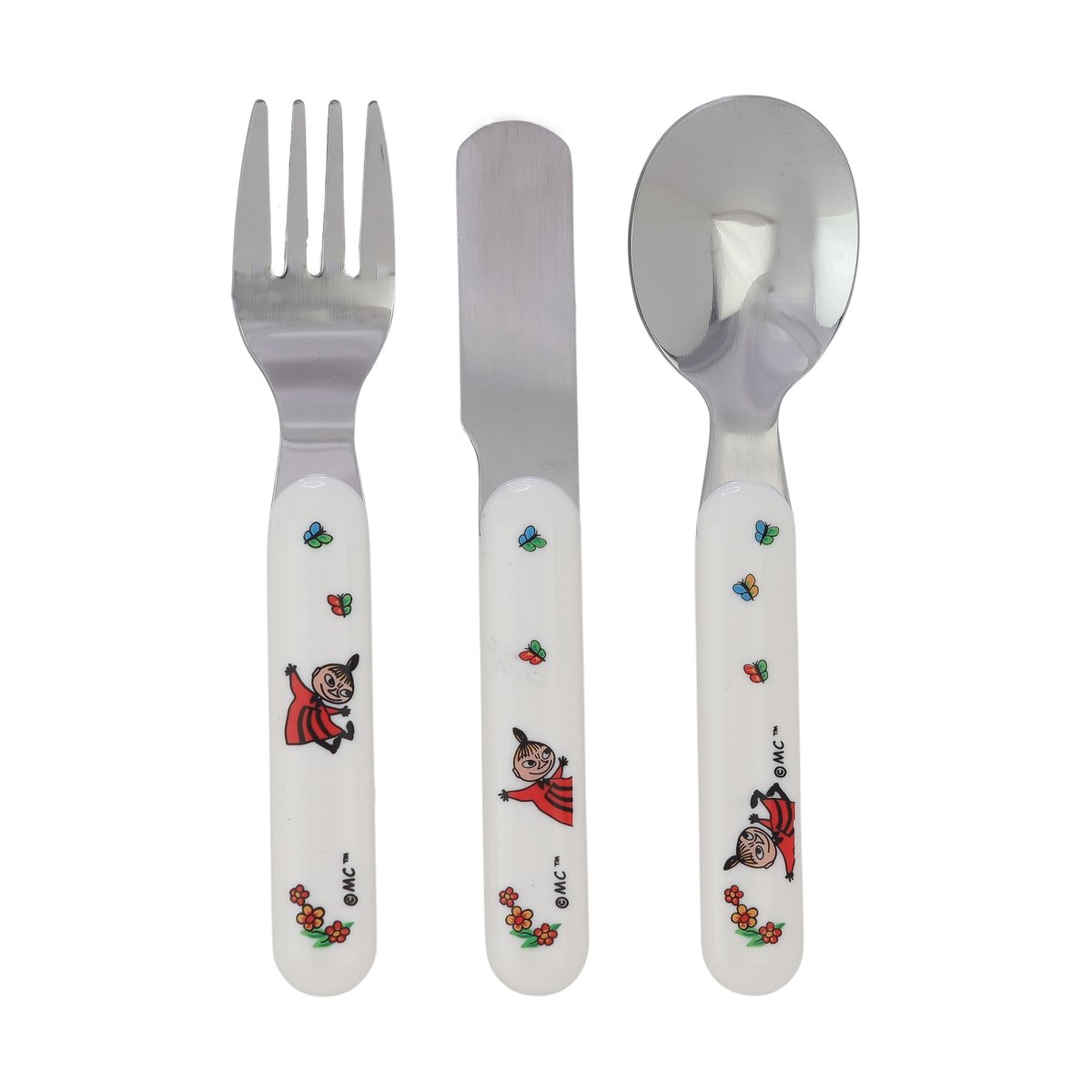 Rätt Start Mumin children's cutlery set 3 pieces White