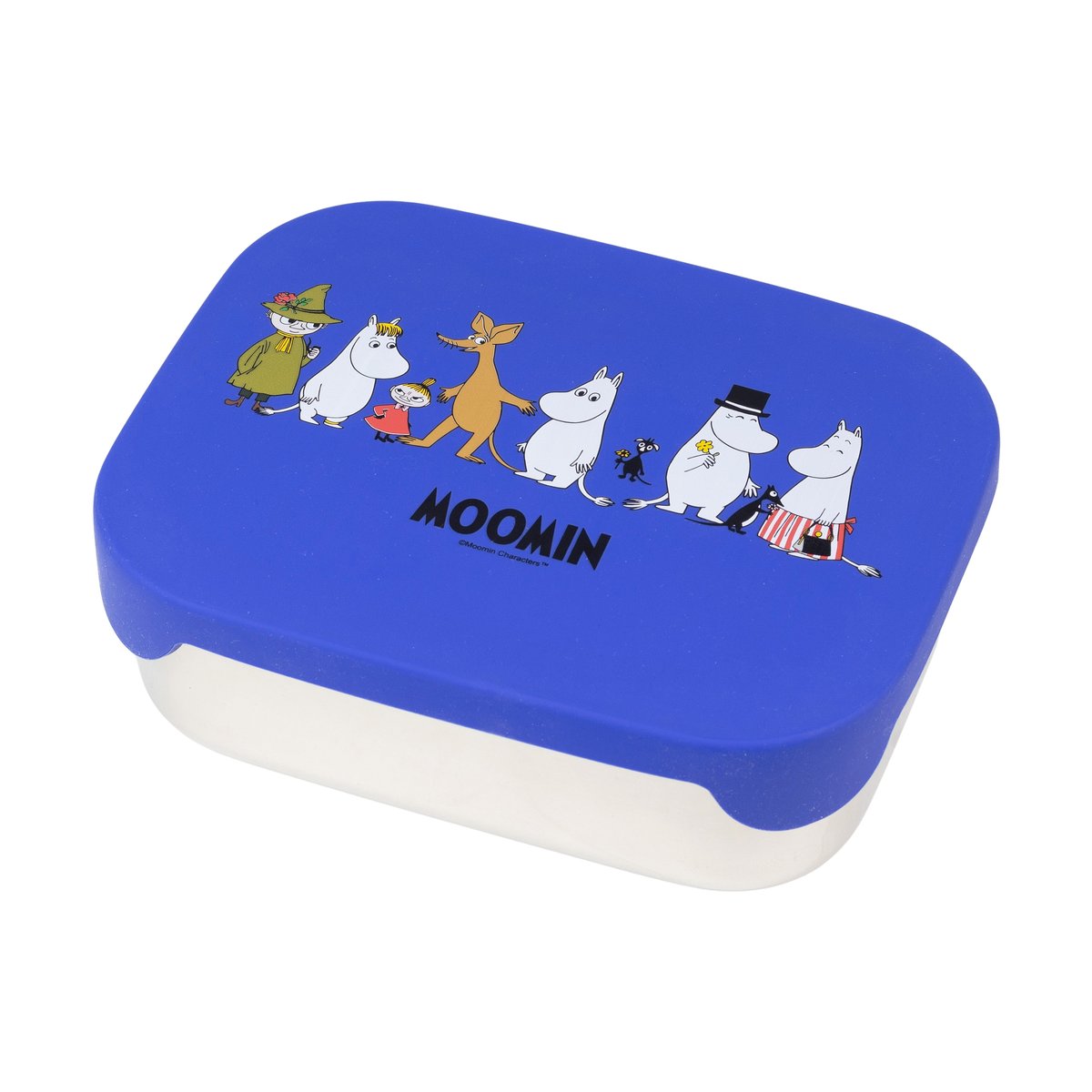 Rätt Start Mumin Family lunch box tin 13x17 cm Blue
