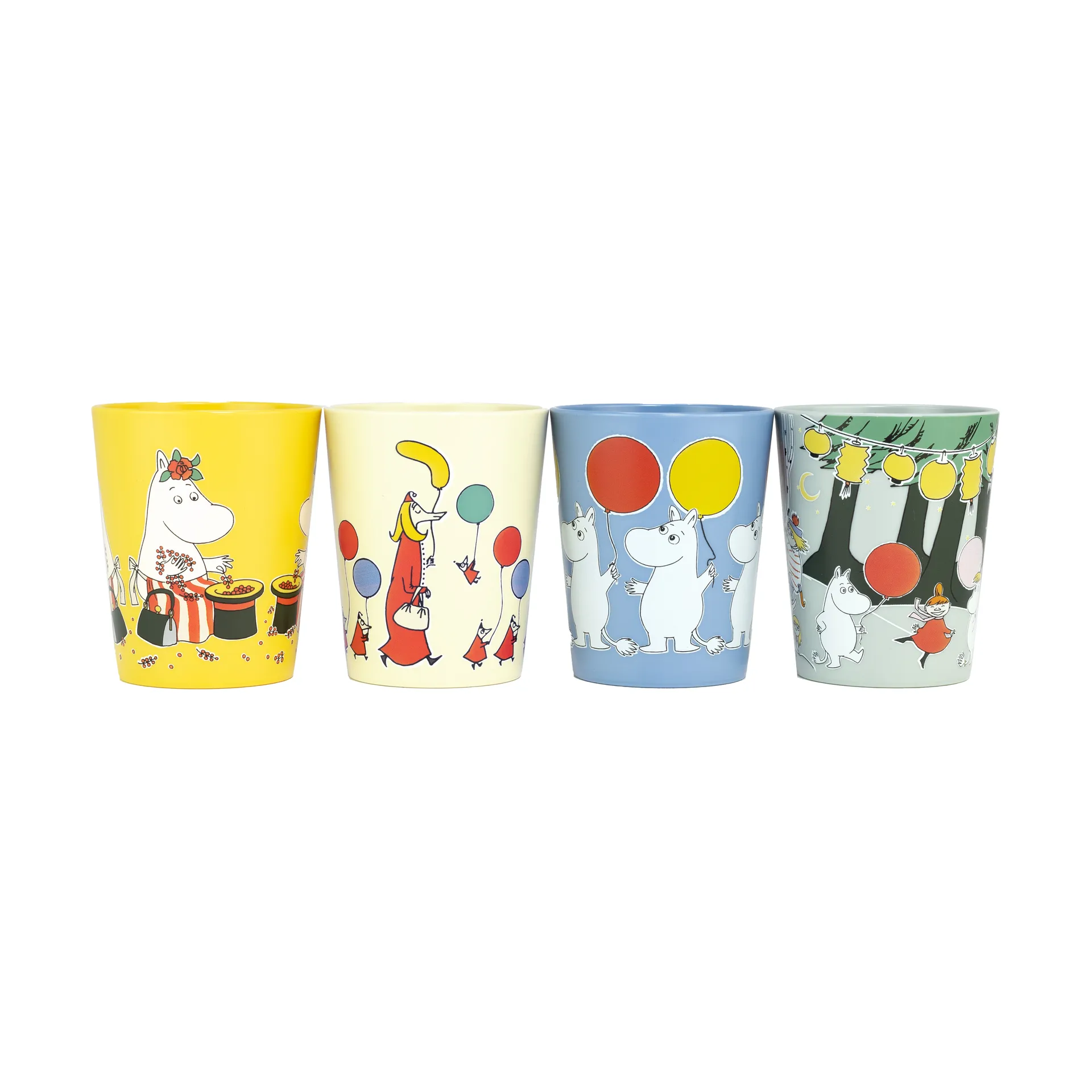 Mumin Festligheter collector's mugs 15 cl 4-pack, Multi Rätt Start