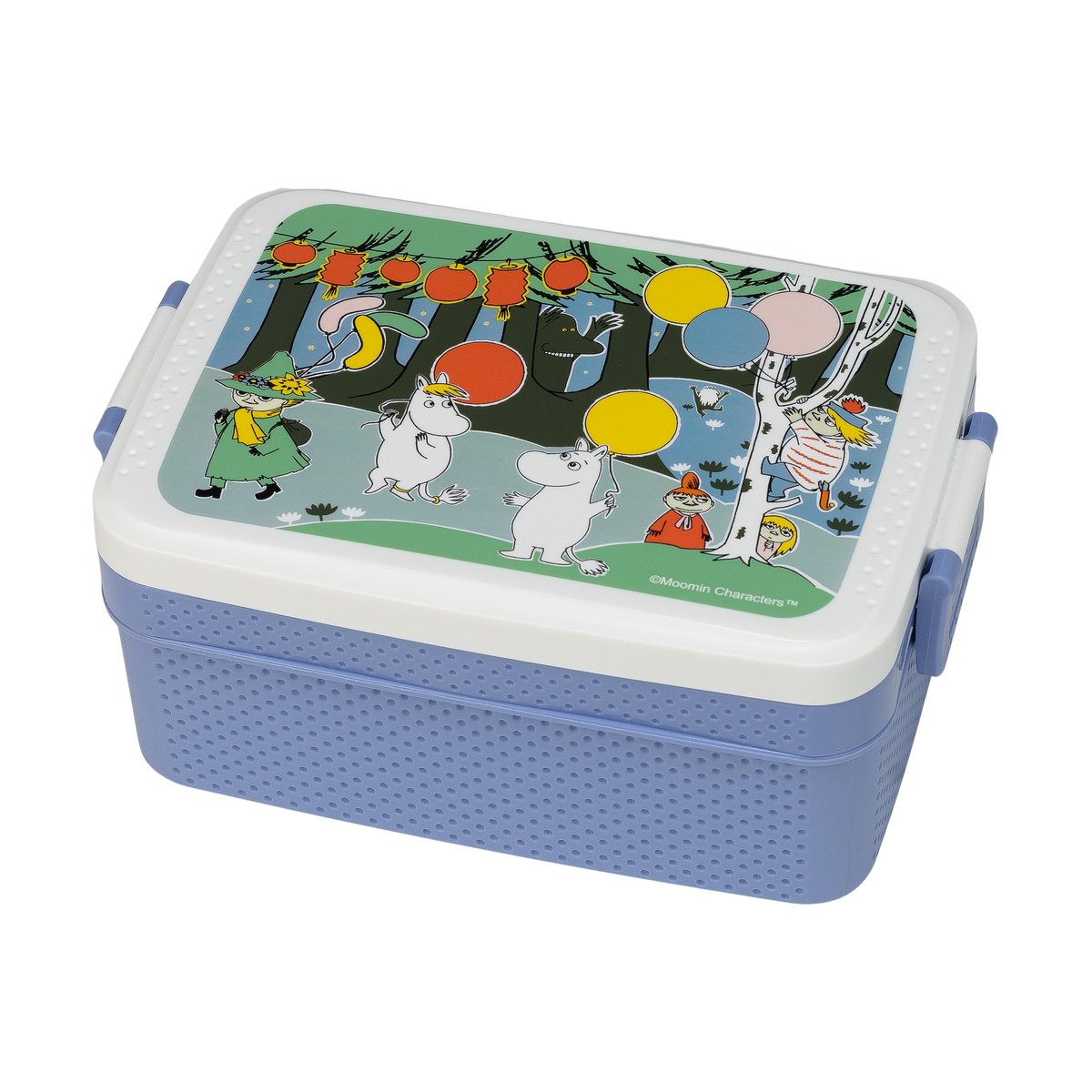 Rätt Start Mumin Festligheter lunch box 8x18.5 cm Blue-white